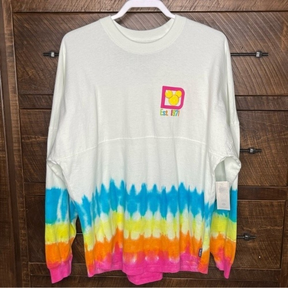 Disney Spirit Jersey Size Medium Tye Dye Summer Citrus
